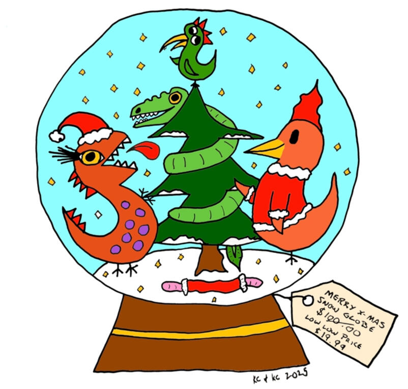 Merry Xmas Snow Globe